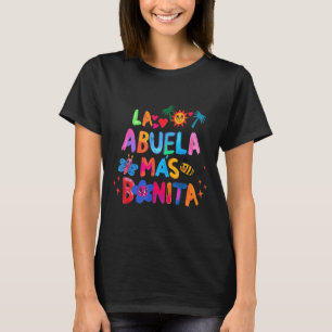 La Abuela Más Bonita Mum Cute Grandma Mother's Day T-Shirt