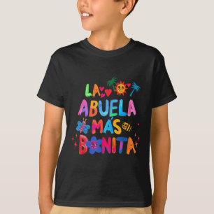 La Abuela Más Bonita Mum Cute Grandma Mother's Day T-Shirt