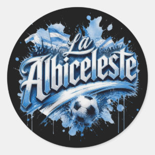 La Albiceleste - Argentina national team nickname Classic Round Sticker