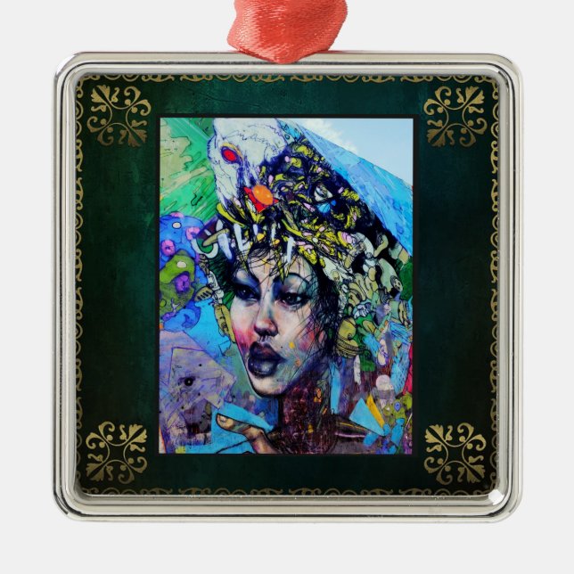 LA Art Metal Ornament (Front)