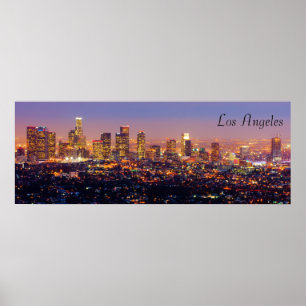 LA at Night Poster
