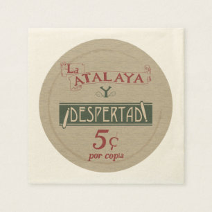 La Atalaya Despertad 5 cents Napkin
