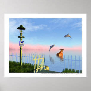 La baigneuse d'Urk - The bathing beauty of Urk Poster