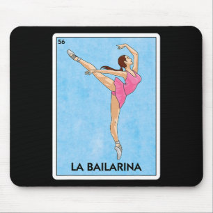 La Bailarina Mexican Card Game - Cute Ballerina Gi Mouse Mat