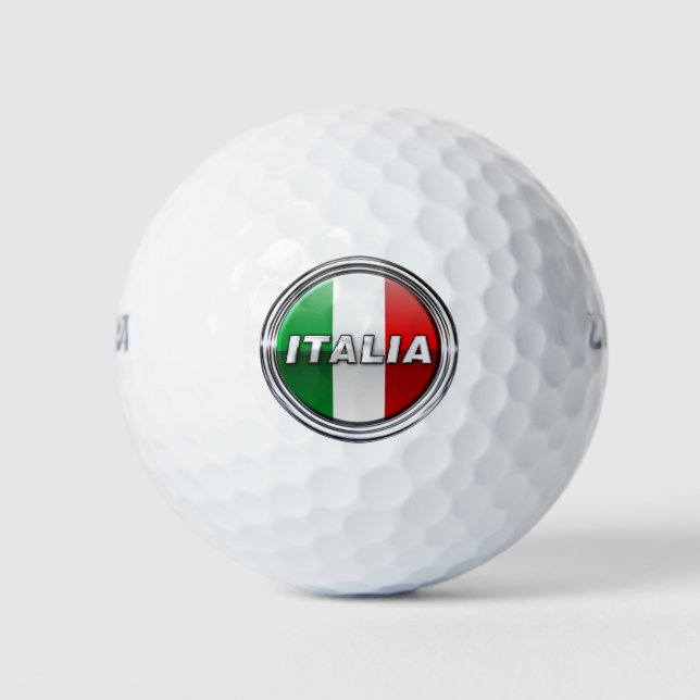 La Bandiera - The Italian Flag Golf Balls (Front)