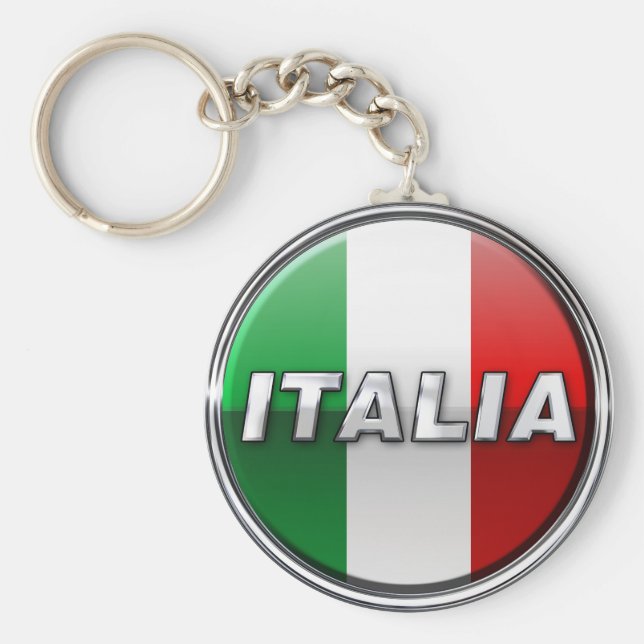 La Bandiera - The Italian Flag Key Ring (Front)