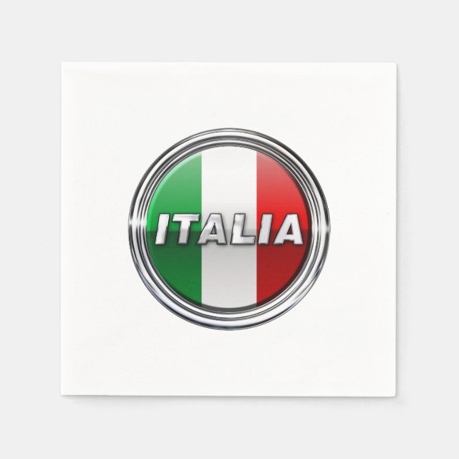 La Bandiera - The Italian Flag Napkin (Front)