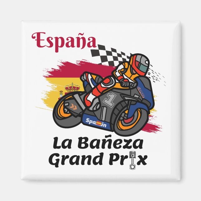 La Bañeza Motorcycle Grand Prix. Magnet (Front)