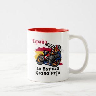 La Bañeza Motorcycle Grand Prix Two-Tone Coffee Mug