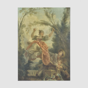 La Bascule (The Toggle) by Jean-Honore Fragonard Tissue Paper