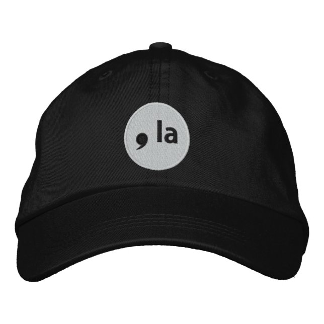 ,la Baseball Cap Black (Front)