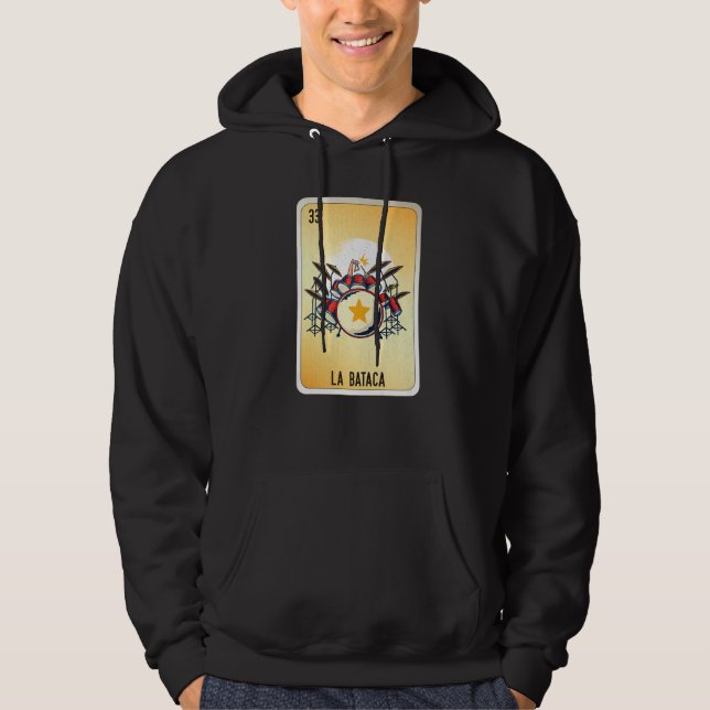 La Bataca Mexican Slang Lottery Bingo Cards   Hoodie (Front)