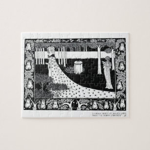 La Beale Isoud at Joyous Gard, illustration from ' Jigsaw Puzzle