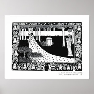 La Beale Isoud at Joyous Gard, illustration from ' Poster