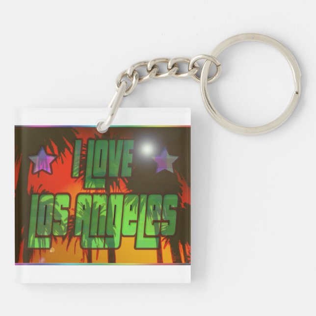 LA Beautiful Burn Key Chain (Back)