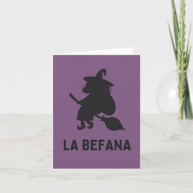 La Befana (Epifania) Italian Christmas Witch  Card (Front)