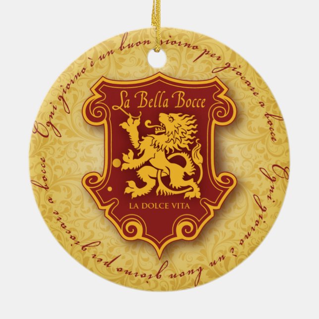 la Bella Bocce ornament (Back)