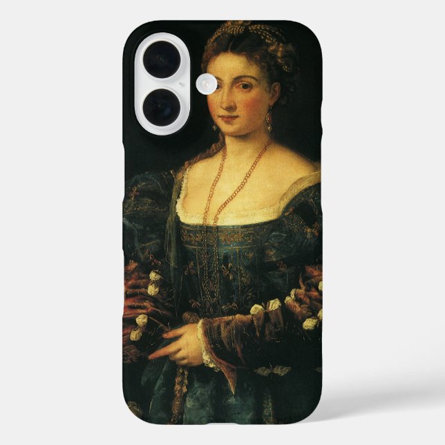La Bella, Duchess of Urbino by Titian Case-Mate iPhone Case (Back)