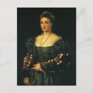 La Bella, Duchess of Urbino by Titian Postcard