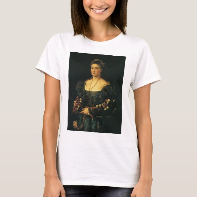 La Bella, Duchess of Urbino by Titian T-Shirt (Front)
