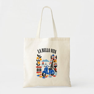 La Bella Vita Italian Amalfi Coast Vintage Tote Bag