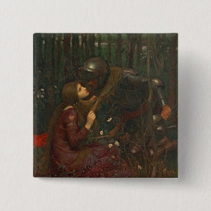 La Belle Dame Sans Merci, 1893 (oil on canvas) 15 Cm Square Badge