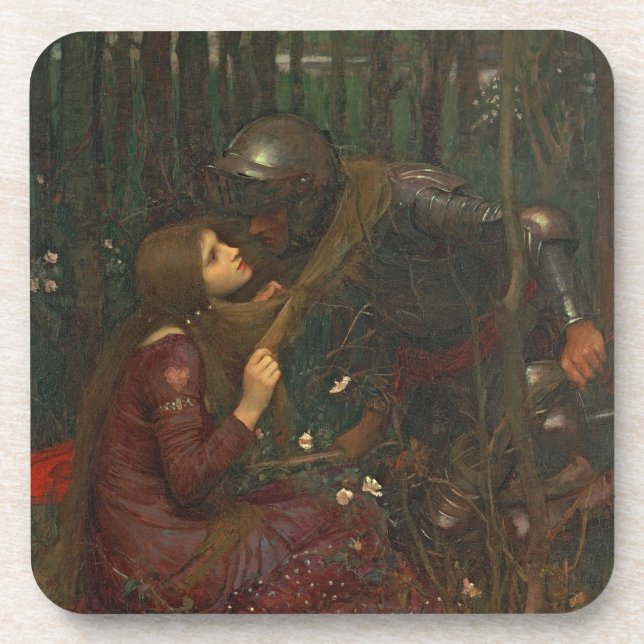 La Belle Dame Sans Merci, 1893 (oil on canvas) Coaster (Front)