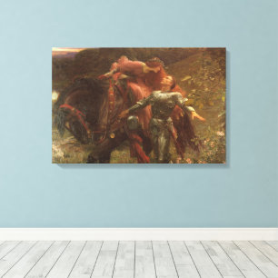 La Belle Dame sans Merci by Sir Frank Dicksee Canvas Print