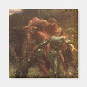 La Belle Dame sans Merci by Sir Frank Dicksee Magnet