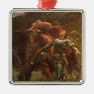 La Belle Dame sans Merci by Sir Frank Dicksee Metal Tree Decoration