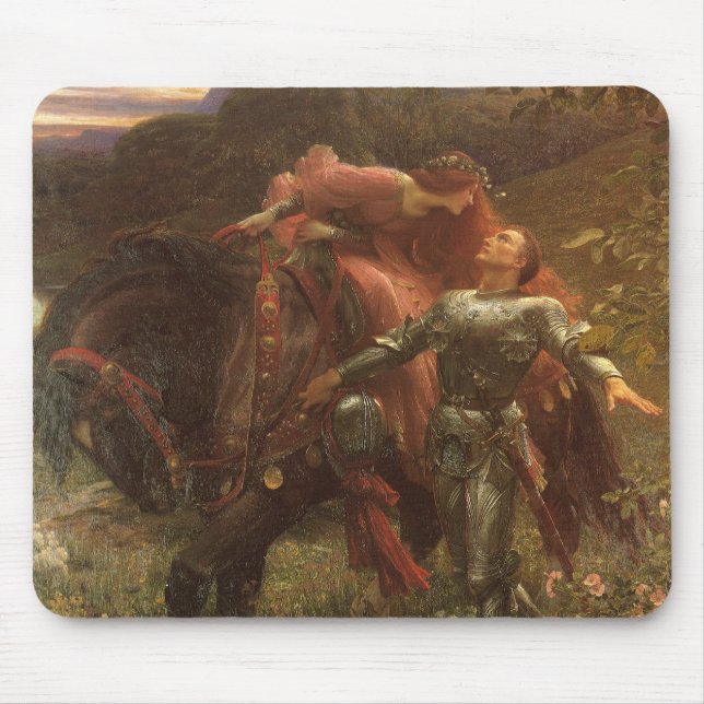La Belle Dame sans Merci by Sir Frank Dicksee Mouse Mat (Front)