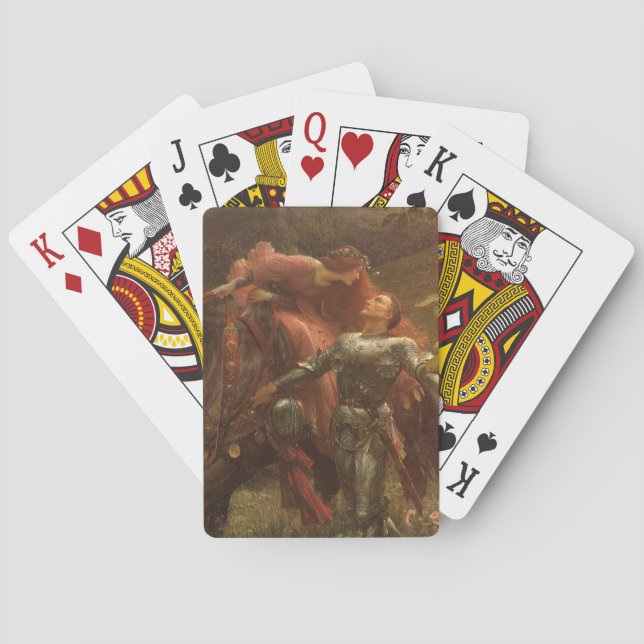 La Belle Dame sans Merci by Sir Frank Dicksee Playing Cards (Back)
