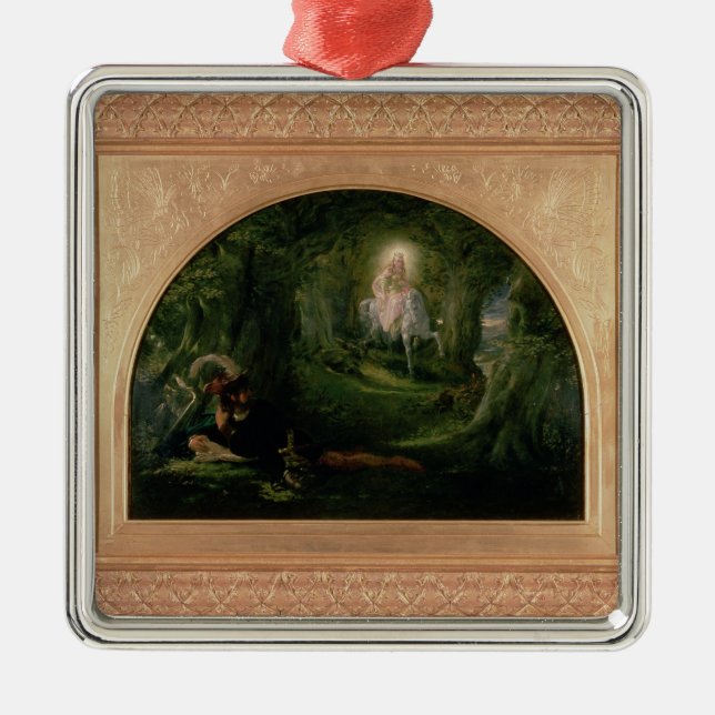 La Belle Dame Sans Merci Metal Tree Decoration (Front)