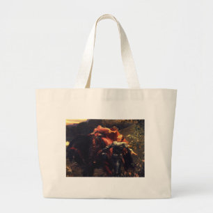 La Belle Dame Sans Merci [Sir Frank Dicksee] Large Tote Bag