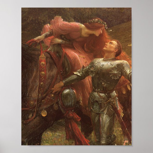 La Belle Dame Sans Merci Sir Frank Dicksee Poster (Front)
