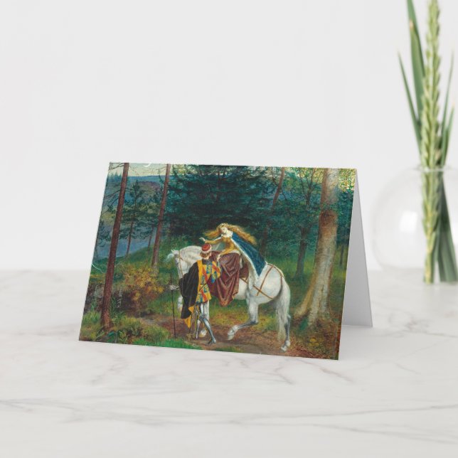 La Belle Dame Sans Merci | Walter Crane Card (Front)