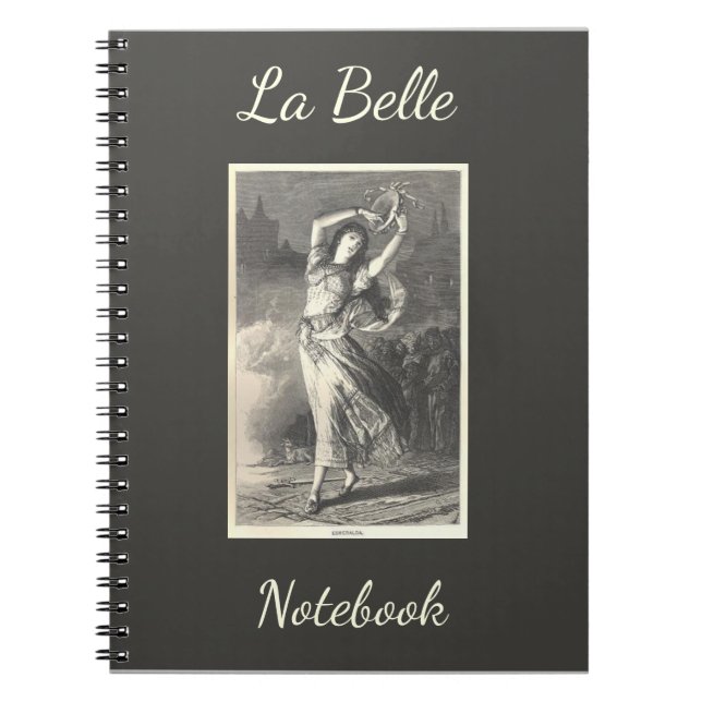La Belle Esmeralda Spiral Photo Notebook (Front)