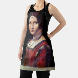 La Belle Ferronniere, Leonardo da Vinci Apron