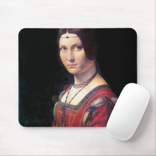 La Belle Ferronniere, Leonardo da Vinci Mouse Mat