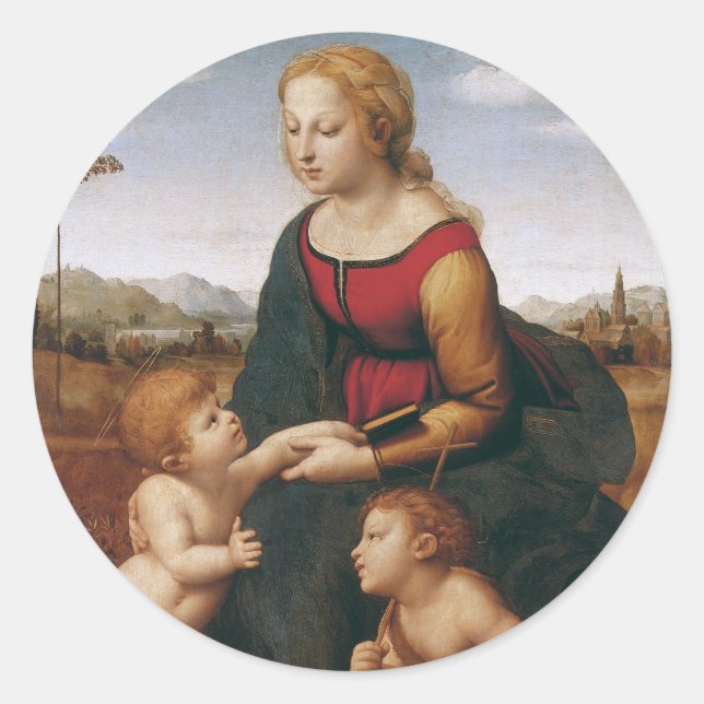 La Belle Jardinière by Rapahel Classic Round Sticker (Front)