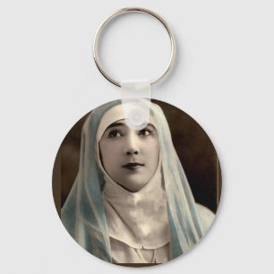 La Belle Otero as a nun Key Ring