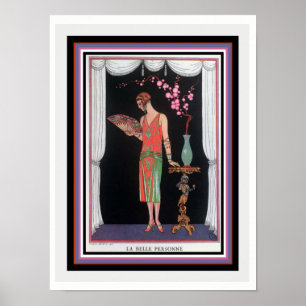 "La Belle Personne" Deco Print by Barbier 12 x 16