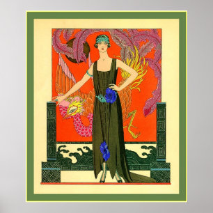 La Belle ~ Vintage Fashion Illustration Poster