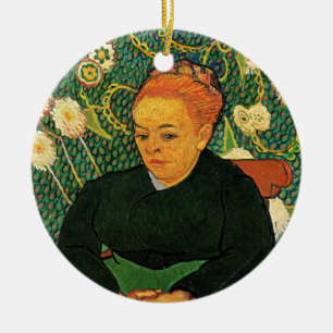 La Berceuse (Augustine Roulin) by Vincent van Gogh Ceramic Tree Decoration