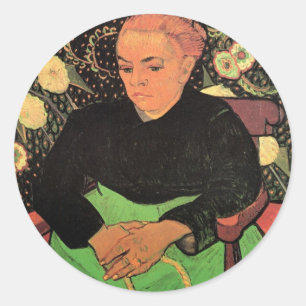 La Berceuse (Augustine Roulin) by Vincent van Gogh Classic Round Sticker