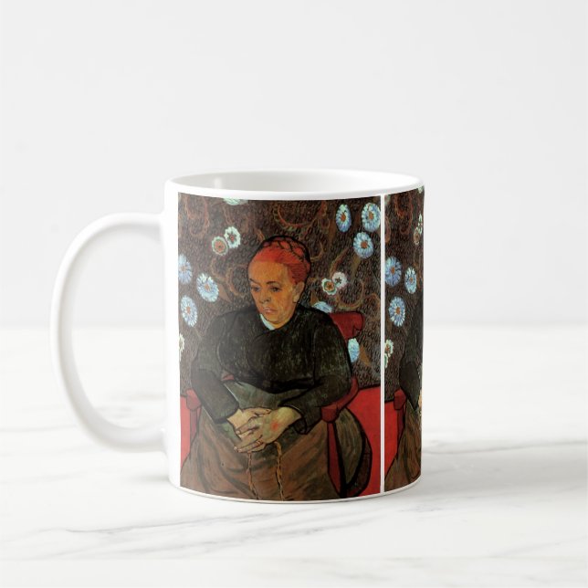 La Berceuse (Augustine Roulin) by Vincent van Gogh Coffee Mug (Left)