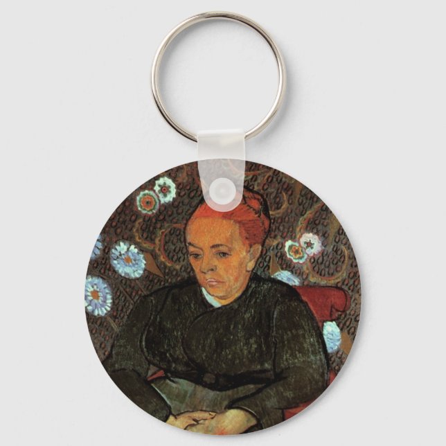 La Berceuse (Augustine Roulin) by Vincent van Gogh Key Ring (Front)