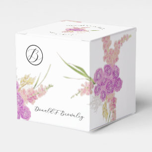 La Boca Rosa bow Bouquet Favour Box