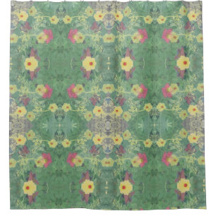 La Boca Wildflower Symm. Shower Curtain