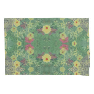La Boca Wildflower Symmetry Pillowcase